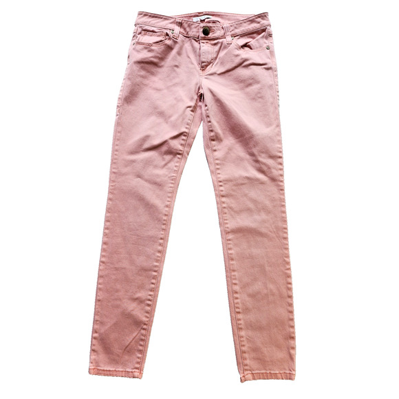 Cabi Nectar Pink Skinny Jeans Womens 6 Style 224 Stretch Low Rise Button - Picture 1 of 9